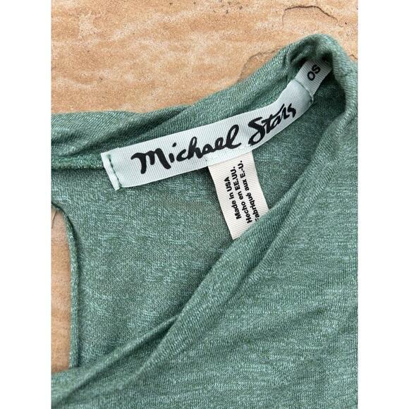Michael Stars Basic Olive Green Cotton Modal Tank Top OS Minimalist Capsule MF - Picture 2 of 3